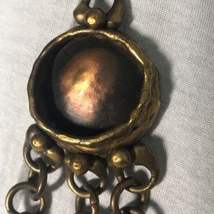 Handmade bronze necklace
